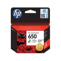 HP 650 RENKLİ MÜREKKEP KARTUŞU (CZ102AE) - 1